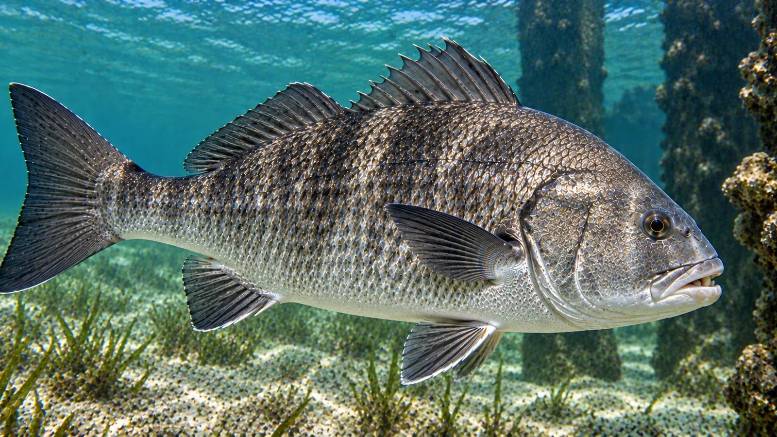 A black drum