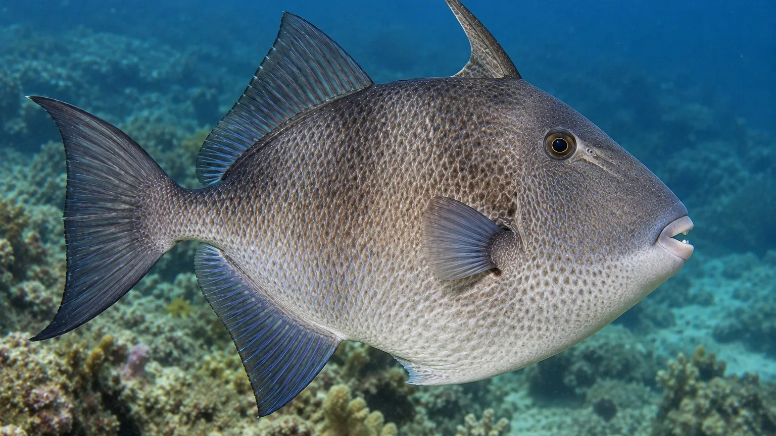 A gray triggerfish